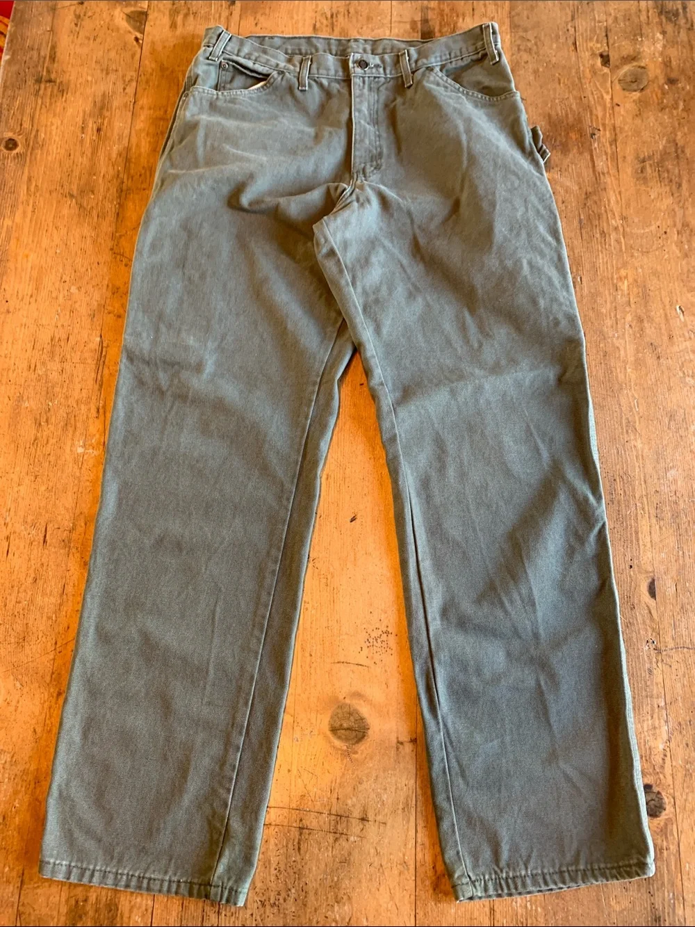 Dickies Men's Olive Green Workwear Chinos